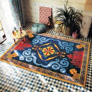 絨毯のようなデザインのなめらかジャカードラグ「アラジン」の商品写真