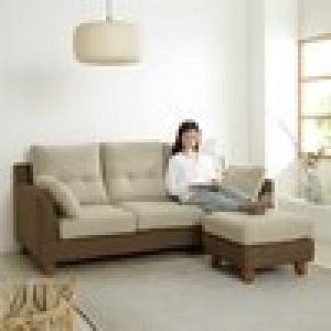 手洗いOK!ツートンカラーのフルカバーリングソファーの商品写真