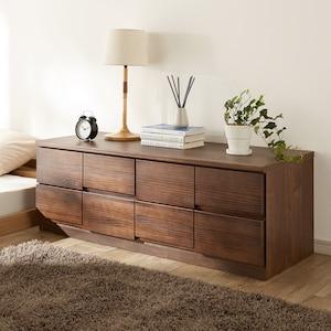 パイン材のリビングチェスト(ロータイプ)の商品写真