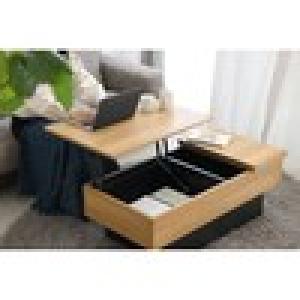 作業にも最適な天板昇降式リビングローテーブルの商品写真