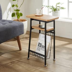 棚・マガジンラック付きサイドテーブル(mildシリーズ)の商品写真