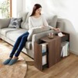 すっきり多収納!ソファサイドキャビネットの商品写真