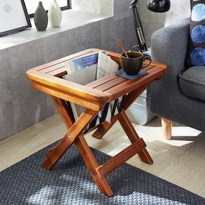 マガジンラック付きサイドテーブルの商品写真