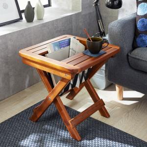 マガジンラック付きサイドテーブルの商品写真