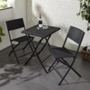 ラタン調ガーデンテーブルの商品写真