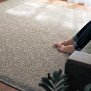 やわらかな肌触りのシェニール織風ラグの商品写真