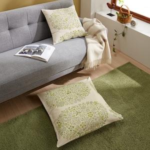 麻混素材のクッション・座布団カバー[日本製] <パラディス>の商品写真