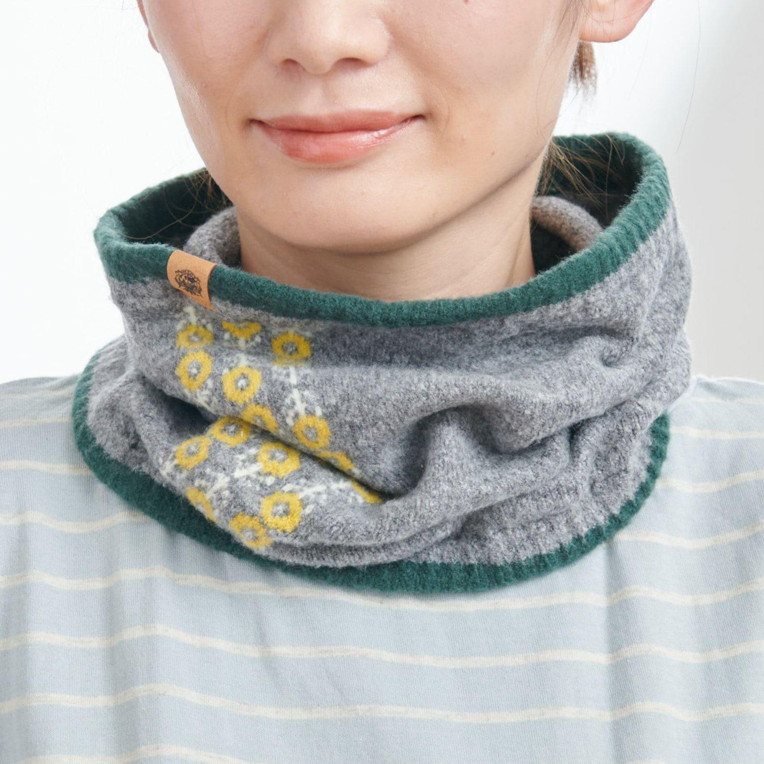 【4月5日 セール追加】 【シュークリーム糸使用】ネックウォーマーにもなる2WAYハラマキ[日本製]の商品写真