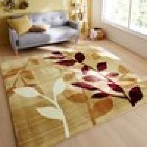 リーフデザインのしっかり厚みのあるウレタン入りラグの商品写真