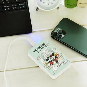 スタンダードな容量の充電器「ミッキー&ミニー」の商品写真