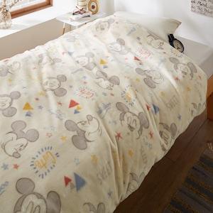 フランネル素材の掛け布団カバー「ミッキーマウス」の商品写真