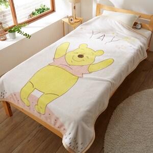 肌ざわりやわらかなニューマイヤーブランケット・毛布「くまのプーさん」の商品写真