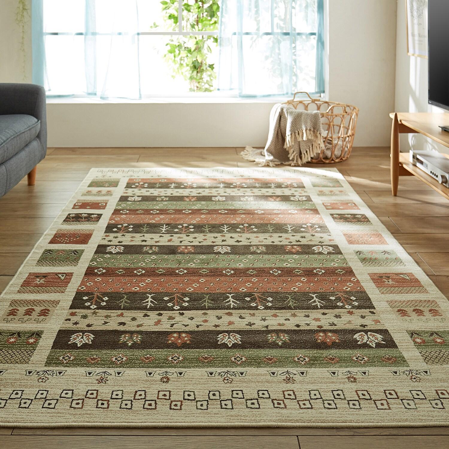 なめらかジャカード織りラグ[日本製]の商品写真