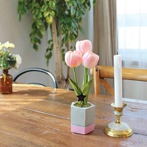 プランター付きチューリップLEDライトの商品写真
