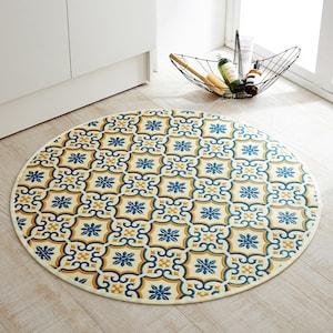 異国情緒あふれる拭けるずれにくいフロアマットの商品写真