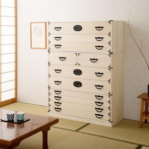 民芸調の桐箪笥の商品写真