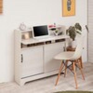 デスクとして使える引戸キャビネットの商品写真