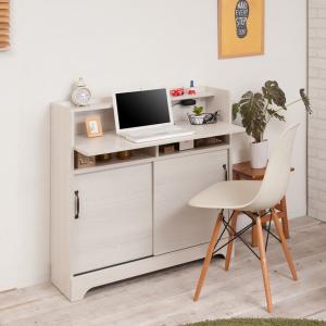 デスクとして使える引戸キャビネットの商品写真