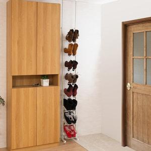 ブーツも置ける突っ張りシューズラックの商品写真