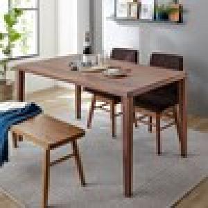 細身のシルエットが美しいウォルナット材のダイニングテーブル <4人用/6人用>の商品写真