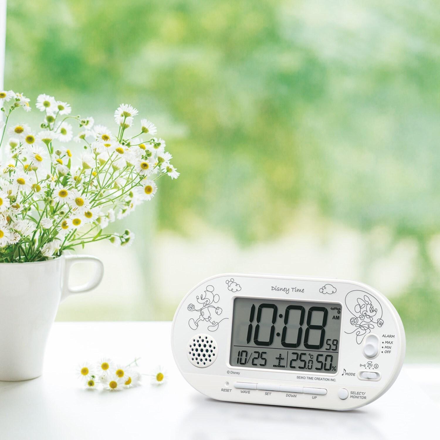デジタル置き時計「ミッキー&ミニー」の商品写真