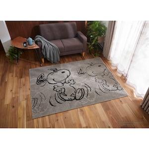 「スヌーピー」防ダニ加工のエリアラグ・ダンスの商品写真