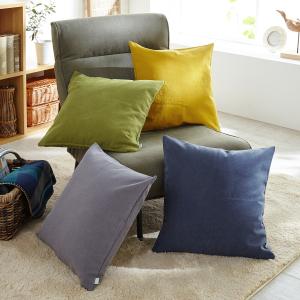 ウォッシュ加工の帆布を使ったクッションカバー <エイジ>[日本製]の商品写真