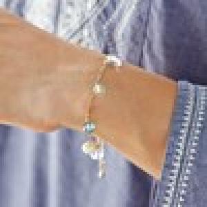 シンプルなパワーストーンブレスレットの商品写真