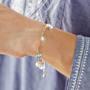 シンプルなパワーストーンブレスレットの商品写真