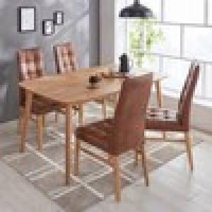 合皮調ハイバックダイニングチェア2脚セットの商品写真