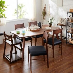 家族で囲んで使いやすい!天然木ウォルナット材のダイニングテーブル <4人用>の商品写真