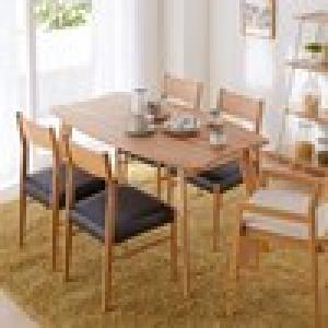 家族で囲んで使いやすい!天然木オーク材のダイニングテーブル <4人用>の商品写真