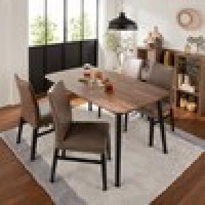 木感の強いウォルナット材のダイニングテーブル <4人用>の商品写真