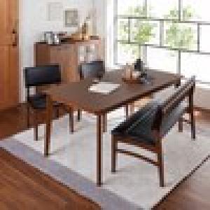 ウォルナット天板のダイニングテーブル <4人用>の商品写真