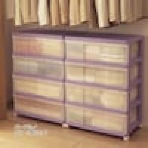 ワイドカラフル収納チェスト2個セット<奥行40cm>の商品写真