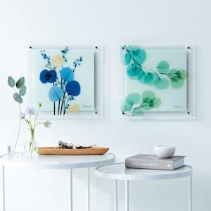 フラワーガラスアート <30×30cm>の商品写真