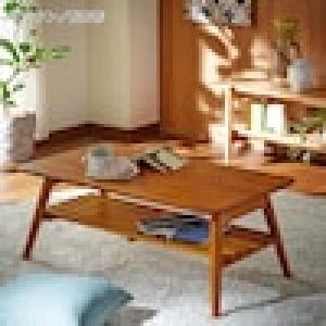 折りたたみ棚付きリビングローテーブルの商品写真