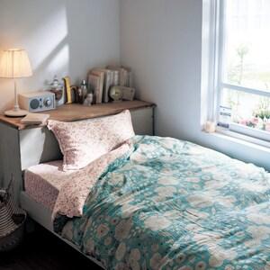 ソフトダブルガーゼの掛け布団カバー"パリのお花"「ミニラボ」の商品写真