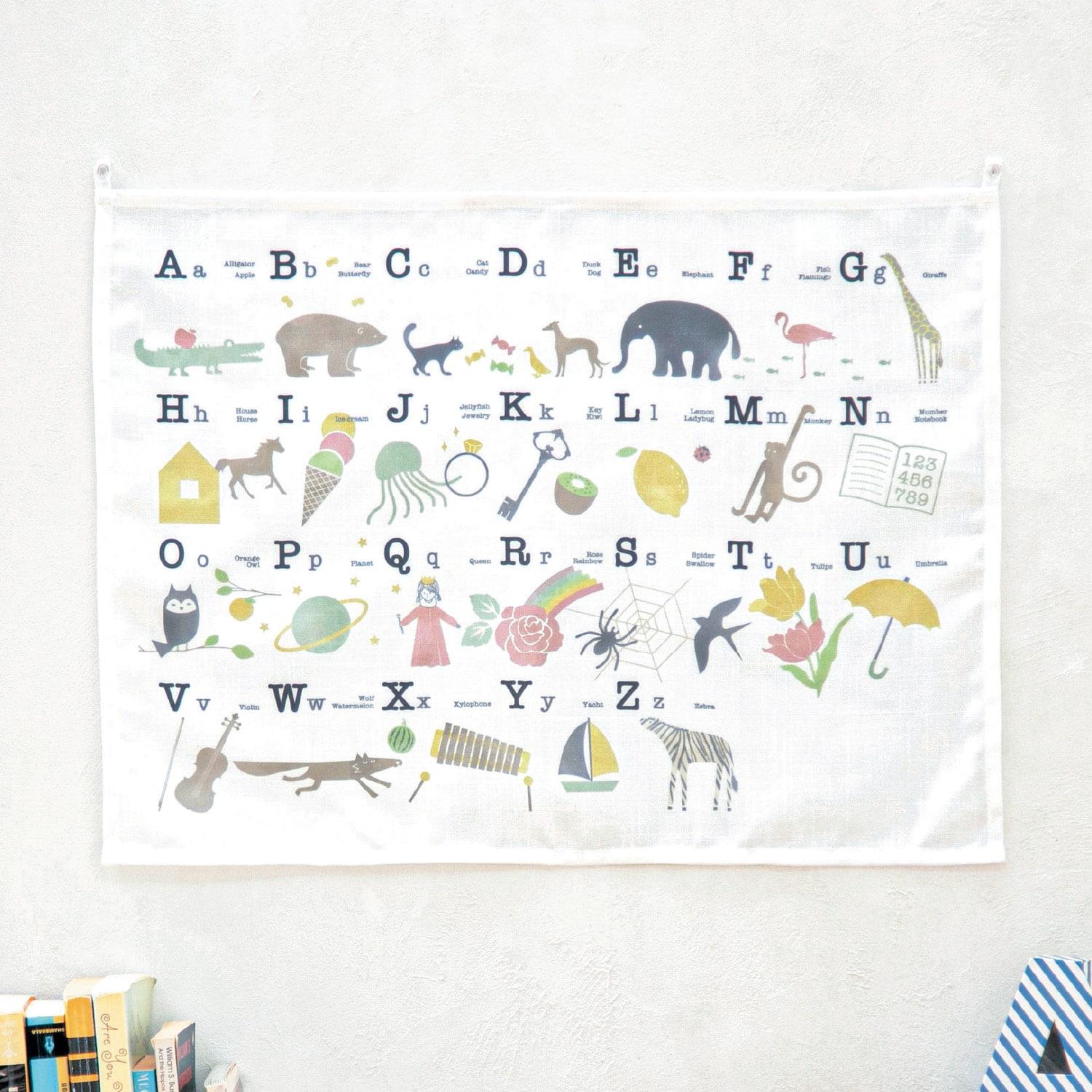 お部屋に飾れるおしゃれなあいうえお表・アルファベット表 2柄セットの商品写真