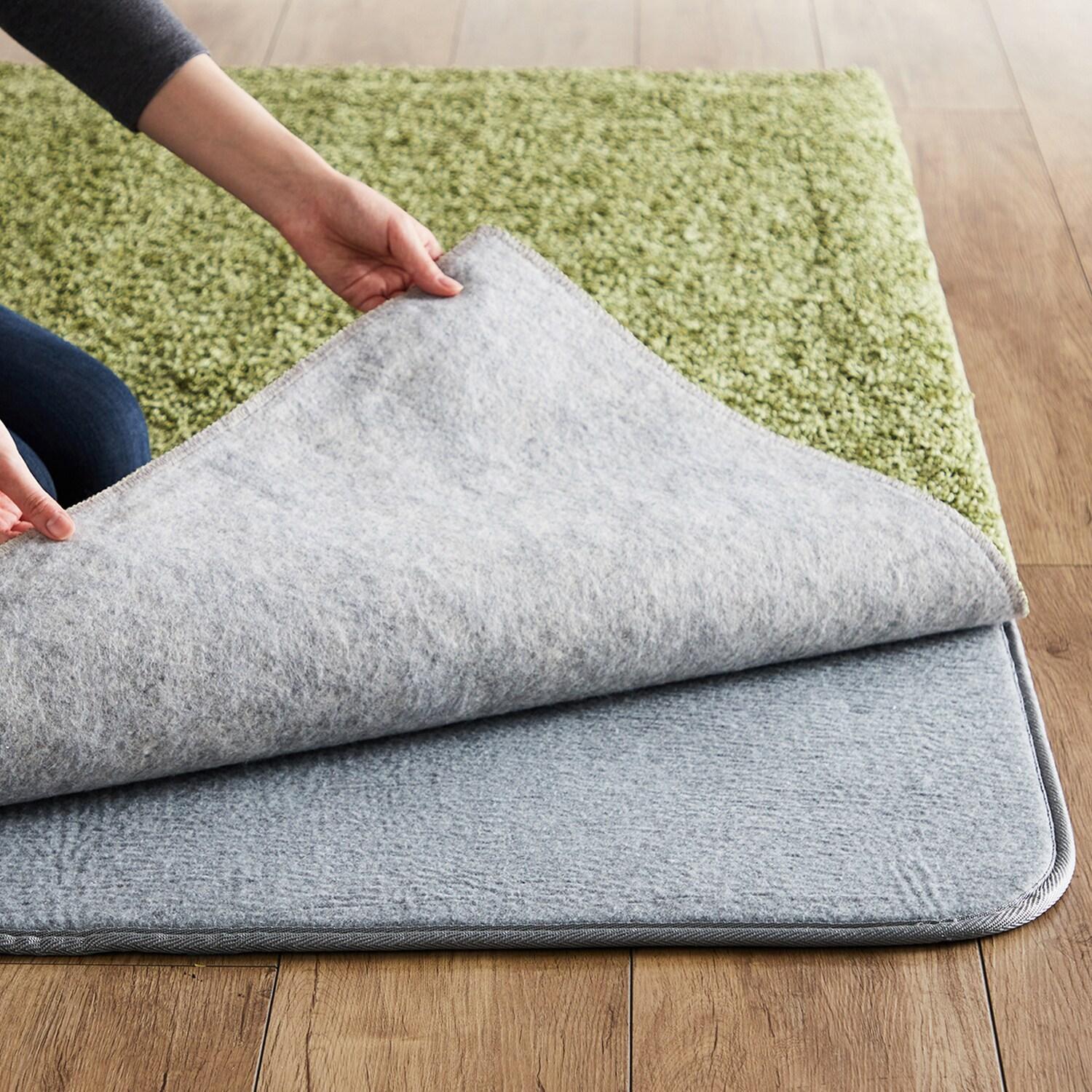 <低反発すっきり薄手タイプ>すべり止めシート付き。ラグの下に敷くアンダーラグの商品写真