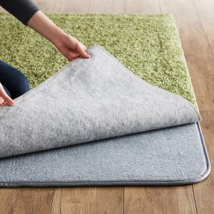 <低反発すっきり薄手タイプ>すべり止めシート付き。ラグの下に敷くアンダーラグの商品写真