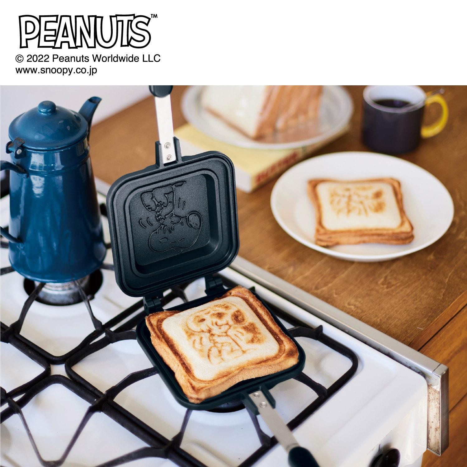 「スヌーピー」直火専用アルミ製ホットサンドメーカーの商品写真