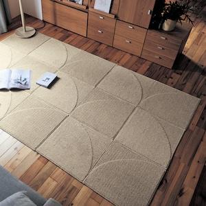 組み合わせを楽しめる汚れが落ちやすいジョイントラグ(約50×50cm)[日本製]の商品写真