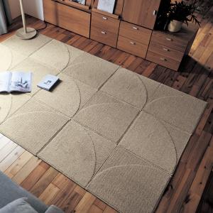 組み合わせを楽しめる汚れが落ちやすいジョイントラグ(約50×50cm)[日本製]の商品写真