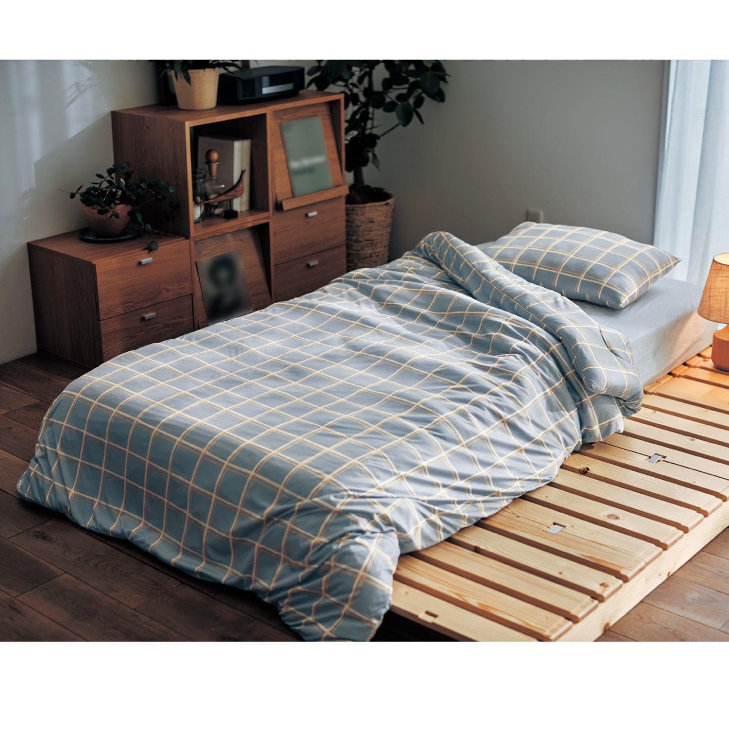 カバーなしでも使える洗える掛け布団・枕2点セットの商品写真