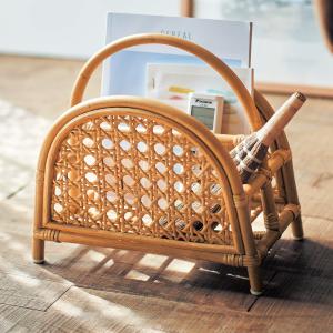 【タイムセール】 かごめ編みのマガジンラックの商品写真