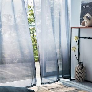 しなやかなドレープが美しいグラデーションボイルカーテンの商品写真