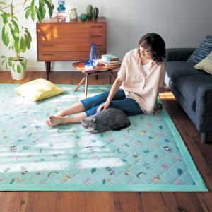 【4月27日までまとめ買いでお得】接触冷感の洗えるひんやりキルトラグ「ミッキー&フレンズ」の商品写真