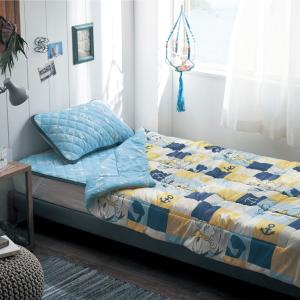 接触冷感とパイル素材リバーシブルキルトケット「ドナルドダック」の商品写真