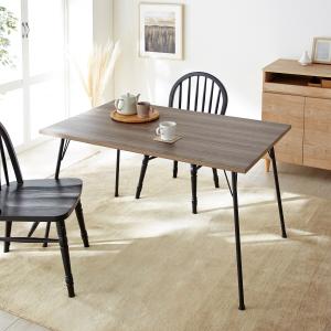 スチール脚のスタイリッシュこたつダイニングテーブルの商品写真